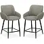 MX Sofa Tabouret de bar Dani - Sky (lot de 2 chaises)
