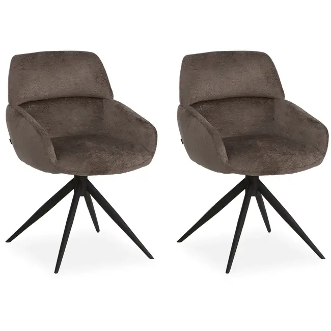 MX Sofa Esszimmerstuhl Lake - Taupe (2er-Set)