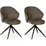MX Sofa Eetkamer stoel Jane - Taupe (set van 2 stuks)