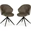 MX Sofa Eetkamer stoel Jane - Taupe (set van 2 stuks)