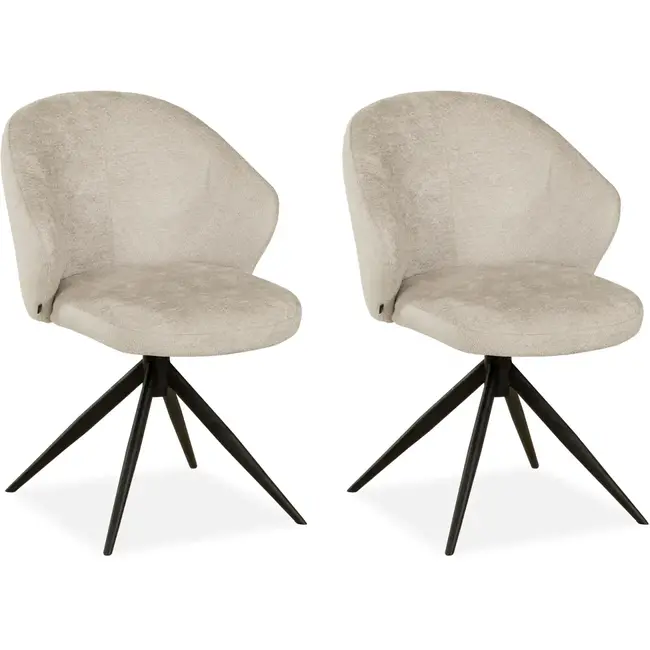MX Sofa Esszimmerstuhl Jane - Natural (2er-Set)