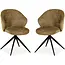 MX Sofa Esszimmerstuhl Jane - Curry (2er-Set)