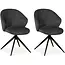 MX Sofa Esszimmerstuhl Jane - Anthrazit (2er-Set)