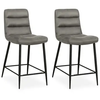 MX Sofa MX Sofa Lena – Barstoelen – Grey – Set van 2