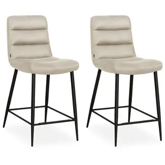 MX Sofa MX Sofa Lena – Tabourets de bar – Caramel – Lot de 2