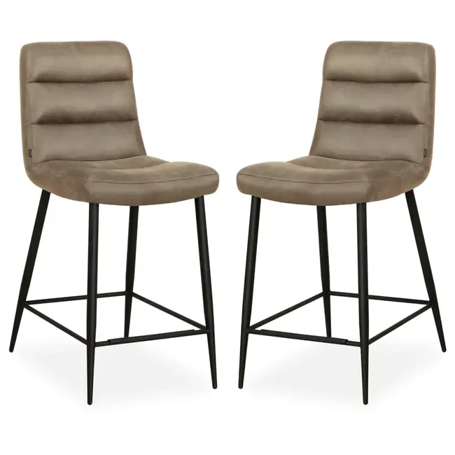 MX Sofa Lena – Barstoelen – Truffle – Set van 2
