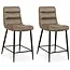 MX Sofa Lena – Tabourets de bar – Truffe – Lot de 2