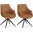 MX Sofa Colin – Eetkamerstoelen – Cognac – Set van 2
