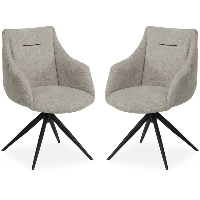 MX Sofa Colin – Chaises de salle à manger – Dolphin – Lot de 2