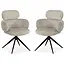 MX Sofa Chaises de salle à manger Porta – Naturel – Lot de 2