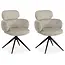 MX Sofa Chaises de salle à manger Porta – Naturel – Lot de 2