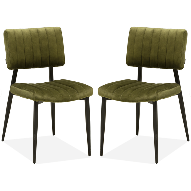 MX Sofa Ivan - Dining chair - Moss - (set of 2 chairs)