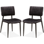 MX Sofa Ivan - Chaise de salle à manger - Anthracite - (lot de 2 chaises)
