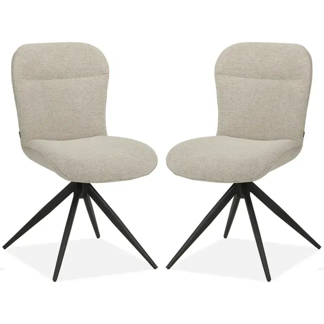 MX Sofa Eetkamerstoel Argentina - Natural (set van 2 stoelen)