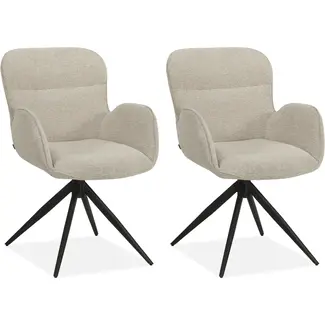 MX Sofa MX Sofa - Chaise de salle à manger Argentine - Naturel (lot de 2 chaises) - Copy