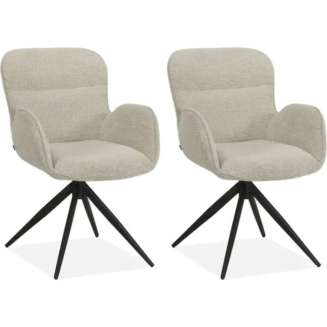 MX Sofa Chaise de salle à manger Argentine - Naturel (lot de 2 chaises) - Copy