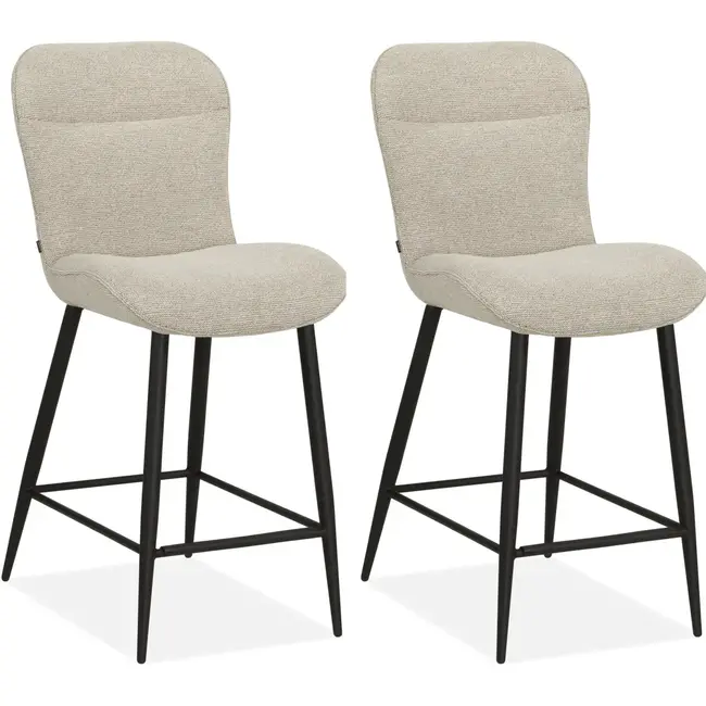 MX Sofa Tabouret de bar Argentina - Natural (lot de 2 chaises)