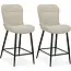 MX Sofa Tabouret de bar Argentina - Natural (lot de 2 chaises)