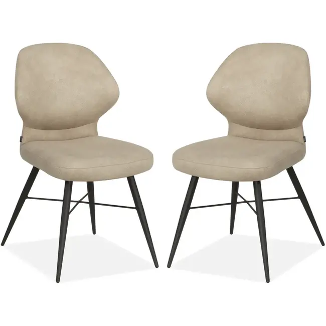 MX Sofa Chaise de salle à manger Jamaica - Sable (lot de 2 chaises)