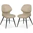 MX Sofa Eetkamerstoel Jamaica - Sand (set van 2 stoelen)