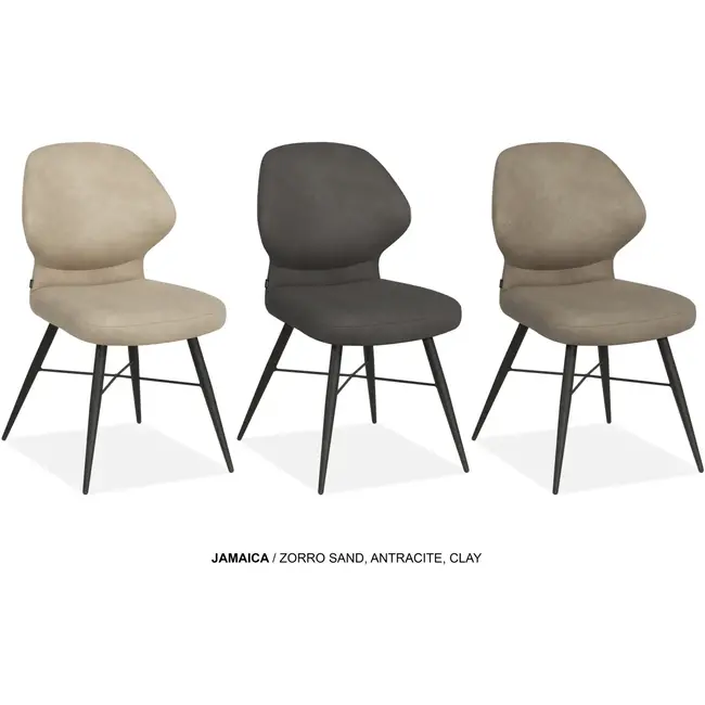 MX Sofa Chaise de salle à manger Jamaica - Sable (lot de 2 chaises)