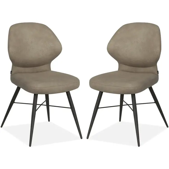 MX Sofa Chaise de salle à manger Jamaica - Clay (lot de 2)