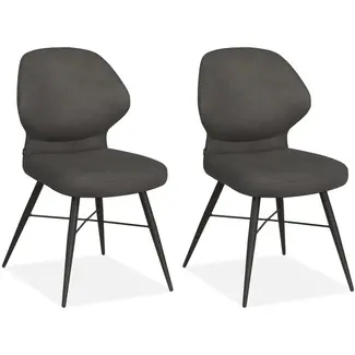 MX Sofa MX Sofa - Dining Chair Jamaica - Anthracite (set of 2 chairs)