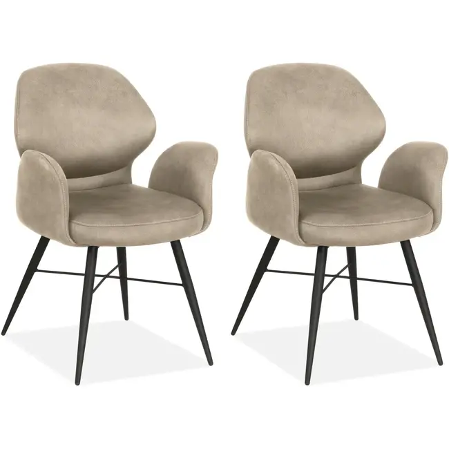 MX Sofa Jamaica dining chair - Sand (set of 2 chairs)