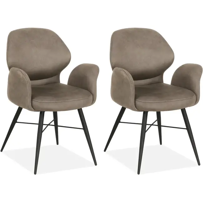 MX Sofa Krzesło do jadalni Jamaica - Clay (zestaw 2 krzeseł)