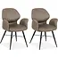 MX Sofa Eetkamerstoel Jamaica - Clay (set van 2 stoelen)