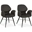 MX Sofa Eetkamerstoel Jamaica - Antraciet (set van 2 stoelen)