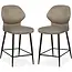 MX Sofa Tabouret de bar Jamaica - Clay (lot de 2 chaises)