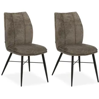 MX Sofa MX Sofa - Jefferson Dining Chair - Taupe (set of 2 chairs)