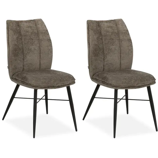 MX Sofa Jefferson dining chair - Taupe (set of 2 chairs)