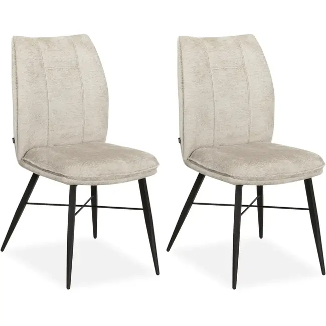 MX Sofa Chaise de salle à manger Jefferson - Natural (lot de 2)