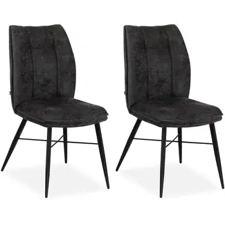 MX Sofa MX Sofa - Jefferson Dining Chair - Anthracite (set of 2 chairs)