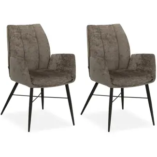 MX Sofa MX Sofa - Jefferson Dining Chair - Taupe (set of 2 chairs)