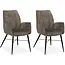 MX Sofa Chaise de salle à manger Jefferson - Taupe (lot de 2 chaises)