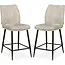 MX Sofa Tabouret de bar Jefferson - Naturel (lot de 2 chaises)