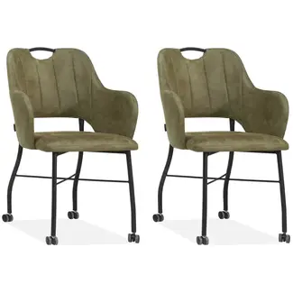MX Sofa Selena Dining Chair - Olive (Set of 2)