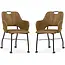 MX Sofa Eetkamerstoel Selena - Softyl Cognac (set van 2 stuks)