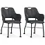MX Sofa Selena Dining Chair - Softyl Anthracite (Set of 2)