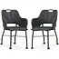 MX Sofa Eetkamerstoel Selena - Softyl Antraciet (set van 2 stuks)