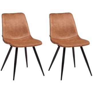MX Sofa Spot Chair - Cognac (set of 2 chairs)
