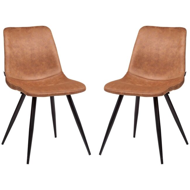 MX Sofa Chaise Spot - Cognac (lot de 2 chaises)