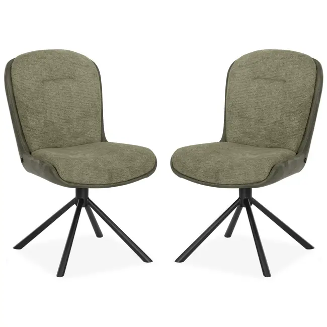 MX Sofa Chaise de salle à manger Trafford - Sage (lot de 2 chaises)