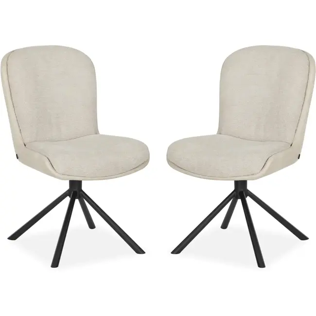MX Sofa Chaise de salle à manger Trafford - Beige (lot de 2 chaises)