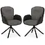 MX Sofa Eetkamerstoel Longford - Antraciet (set van 2 stoelen)