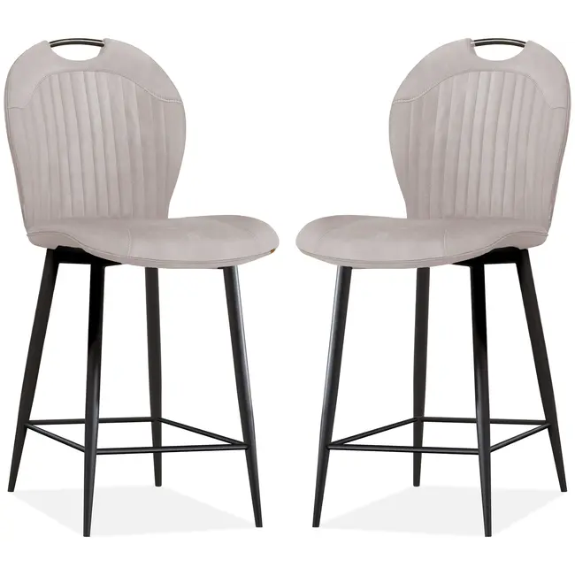 MX Sofa Capri Barhocker – Sand (2er-Set)