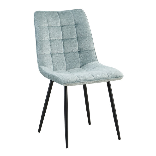 Benoa Chaise de salle à manger Lucille - Harmonie parfaite - Bleu clair (lot de 4)